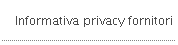Informativa privacy fornitori